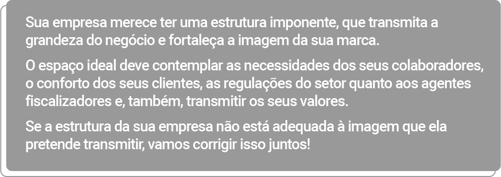 O ESPAÇO FÍSICO DA EMPRESA